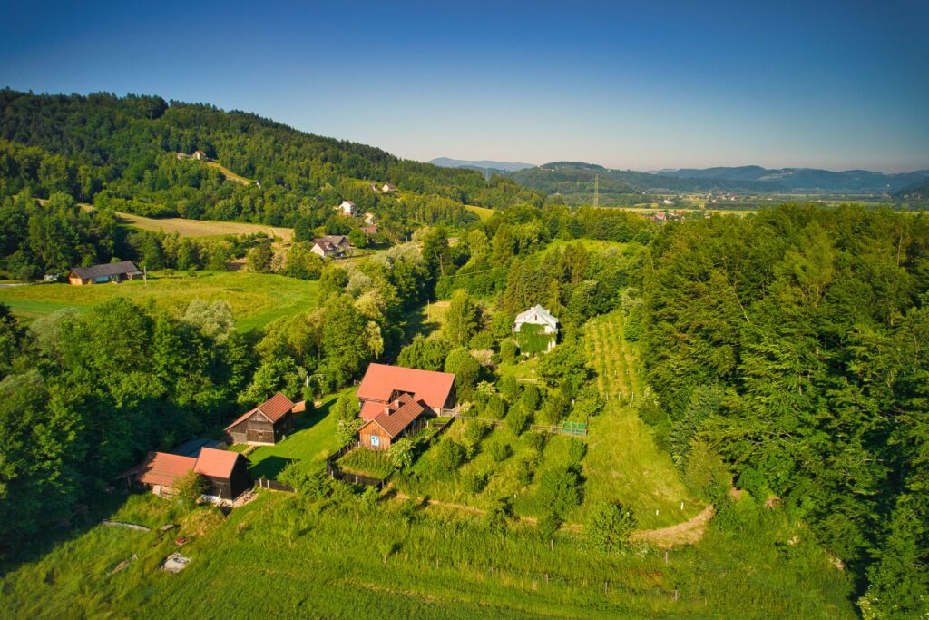 Góry widok Gródek nad Dunajcem panorama atrakcje krajobraz